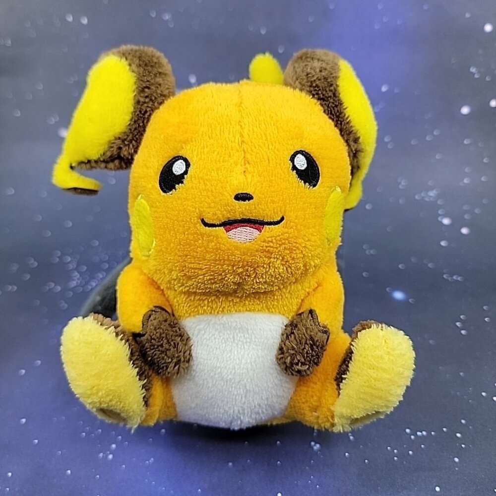 Raichu Pokemon Banpresto Bandai Spirits Flocked Plush 7" Toy Doll Japanese